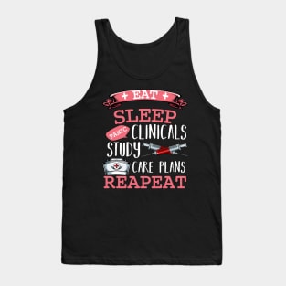 Nurse - Eat Sleep Nursing Repeat Tank Top